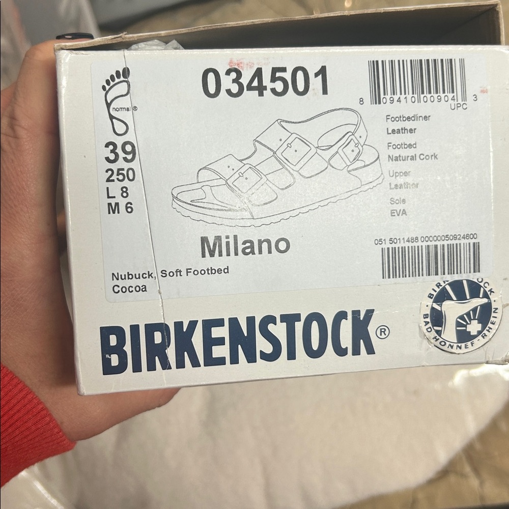 Birkenstock Milano Sandals in Cocoa Nubuck - Picture 4 of 4